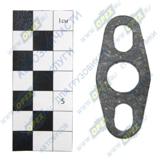 7405.1118245 Прокладка ромбич. 63х28; фвнутр=16; 2отв.ф10, трубки турбокомпрессора; (1,0) Techno Drive
